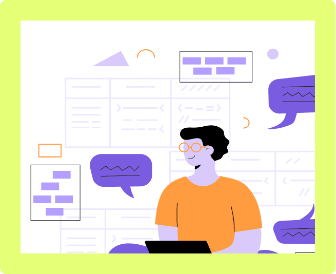 Business analyst workflow illustration